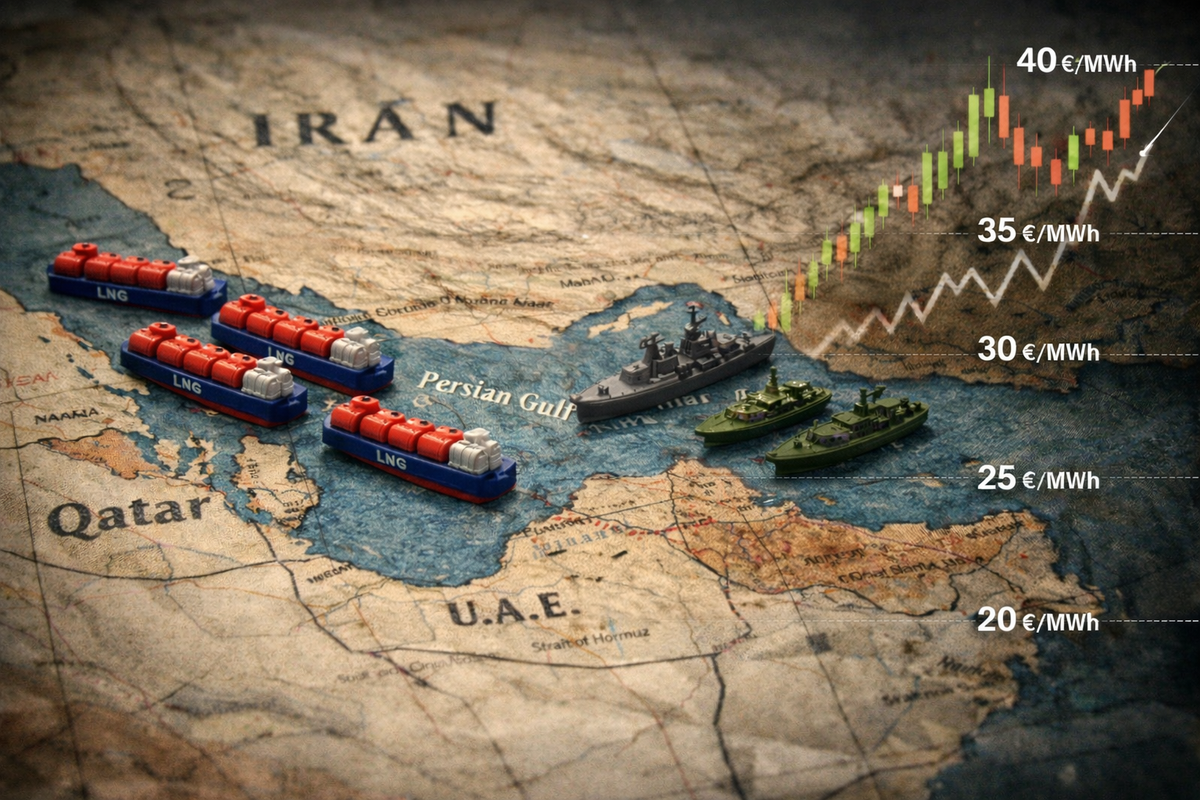 Dwindling EU gas stocks amplify Hormuz risk premium